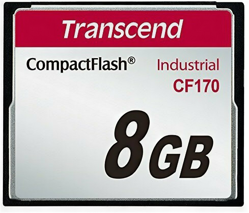 Карта памяти Transcend 8GB, CF Card, MLC, Embedded TS8GCF170