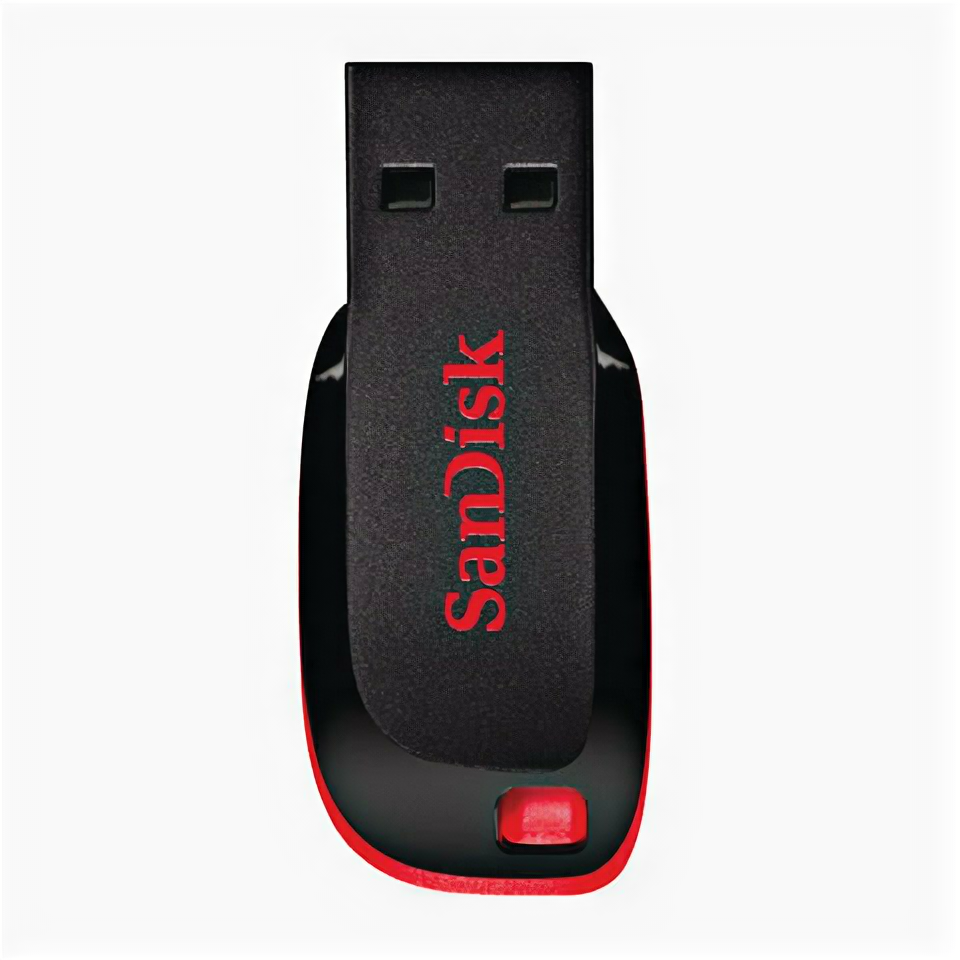 Флэш-диск 128 GB, SANDISK Cruzer Blade, USB 2.0, черный