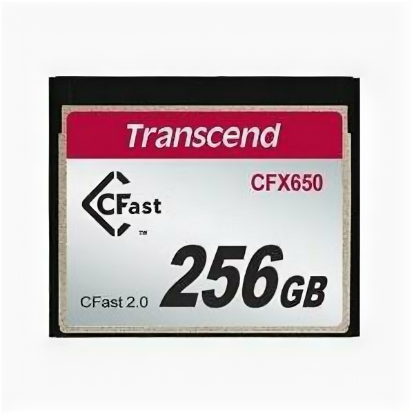 Флеш-накопитель Transcend Карта памяти Transcend CFX650 CFast 2.0 Скорость чтения/записи 510/370 МБ/с