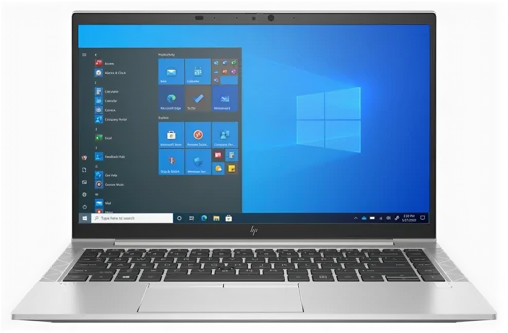 HP Ноутбук HP EliteBook 840 G8 Intel Core i5-1135G7,14" FHD (1920x1080) IPS IR AG,8Gb DDR4-3200MHz(1),256Gb SSD NVMe,Al Case,53Wh,FPS,ENG/RU Kbd Bl+SR,1.32kg,Silver,2y,Win10Pro Multi