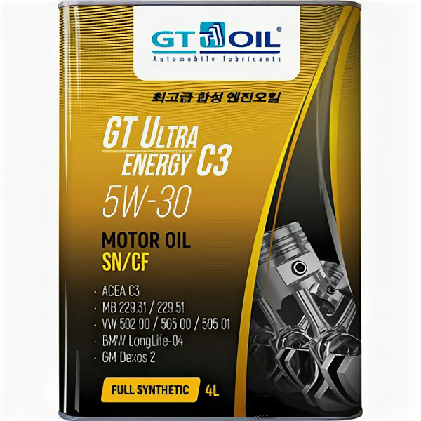 Масло моторное GT OIL GT Ultra Energy C3 5W-30 4л