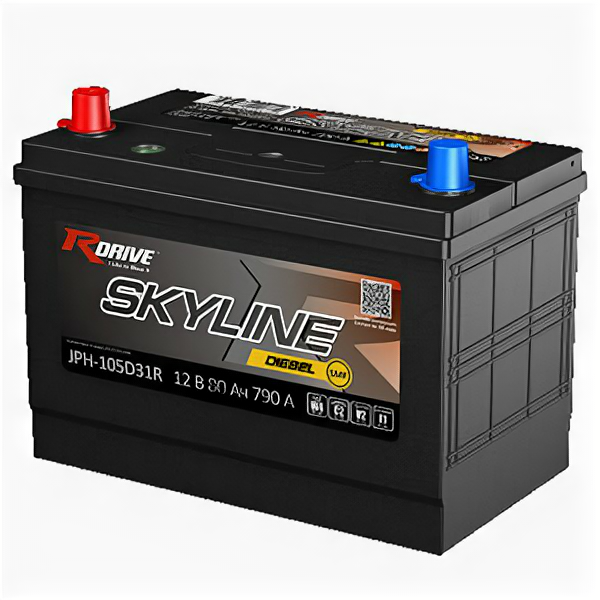 Аккумулятор Rdrive SKYLINE 105D31R 80 Ач 790А прям. пол.