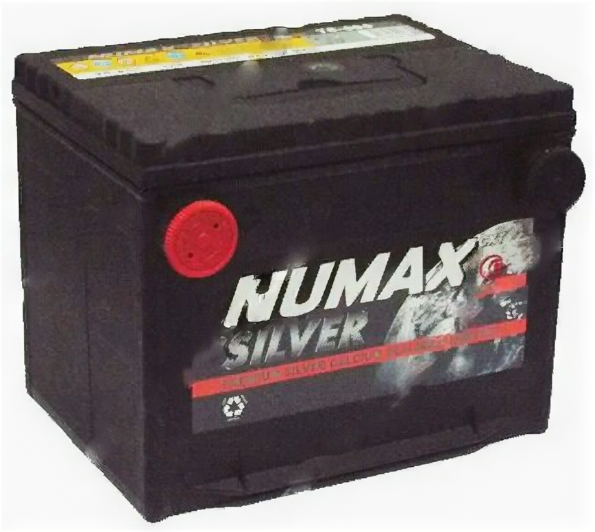 Аккумулятор автомобильный Numax Silver 75-650 75 А/ч 650 А прям. пол. бок. клеммы Амер. авто (230x180x184)