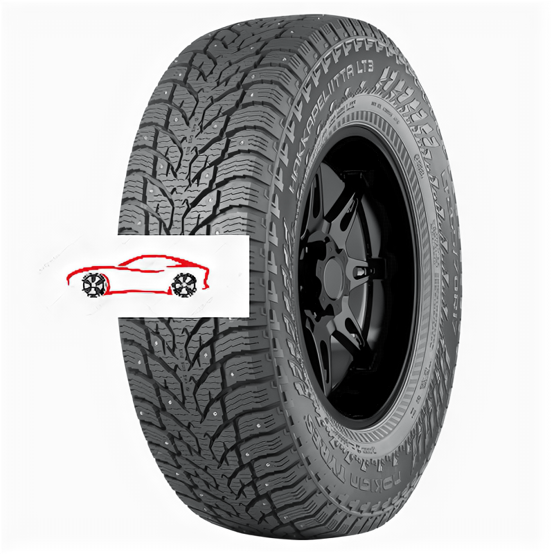 Зимние шипованные шины Nokian Tyres Hakkapeliitta LT 3 245/75 R17 121/118Q