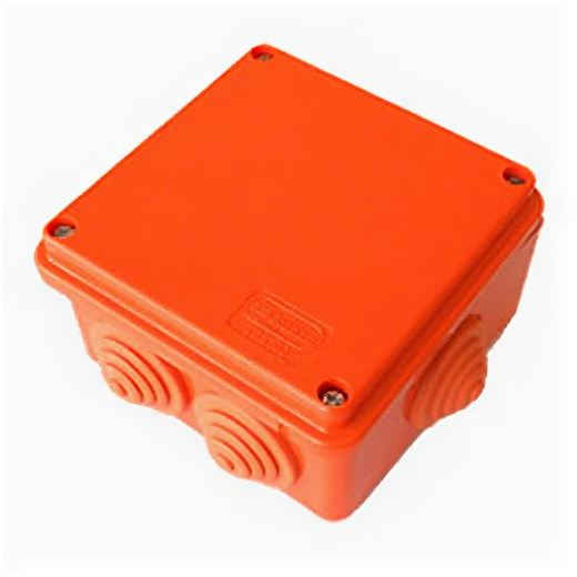 Ecoplast JBS100 Коробка E-110, о/п 100х100х55мм, с гладкими стенками, без галогена, IP56, 6P 42367HF
