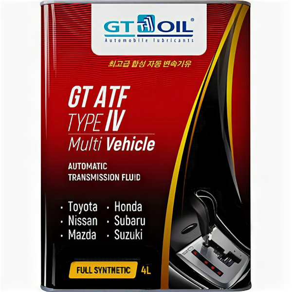 Масло трансмиссионное GT OIL GT ATF Type IV Multi Vehicle 4л синтетика