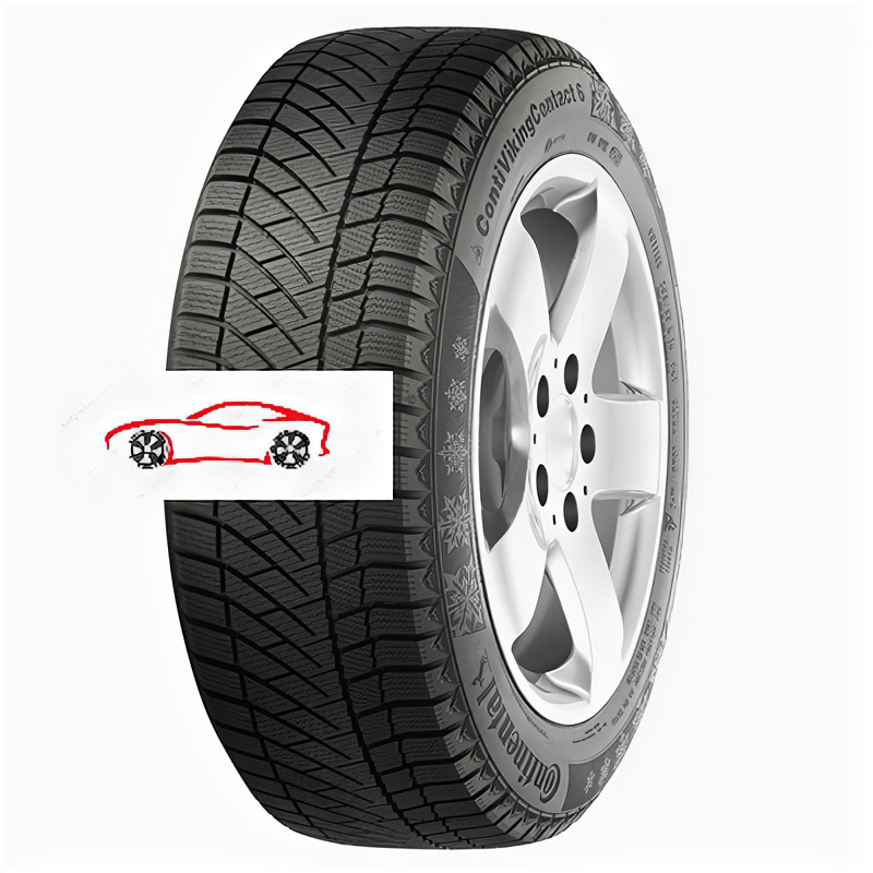 Зимние нешипованные шины Continental ContiVikingContact 6 (235/40 R19 96T) - 2017 года выпуска