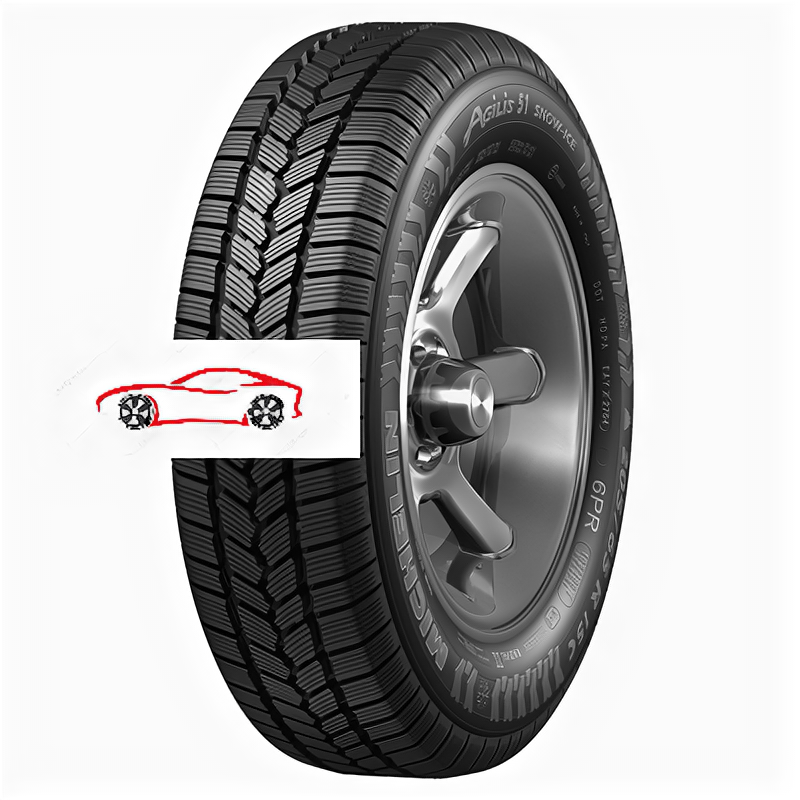 Зимние нешипованные шины Michelin Agilis 51 Snow-Ice 215/65 R15C 104/102T