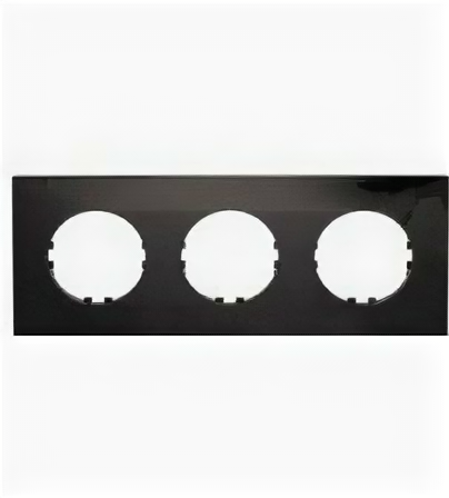 Ecoplast Рамка 3-постовая квадрат (черный) Vintage-Quadro 884308-1