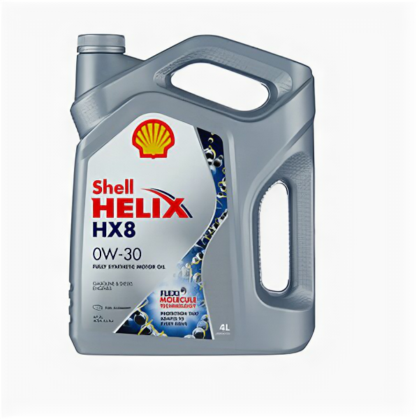 Масло моторное SHELL Helix HX8 A3/B4 0W-30 4л синтетика