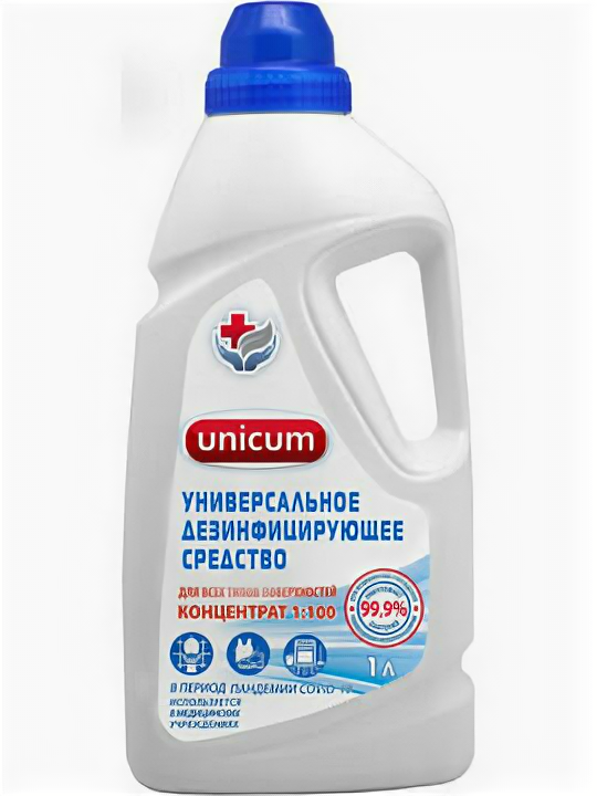 Универсальное моющее средство UNICUM с дезинфицирующим эффектом, концентрат, 3 литра - B&B