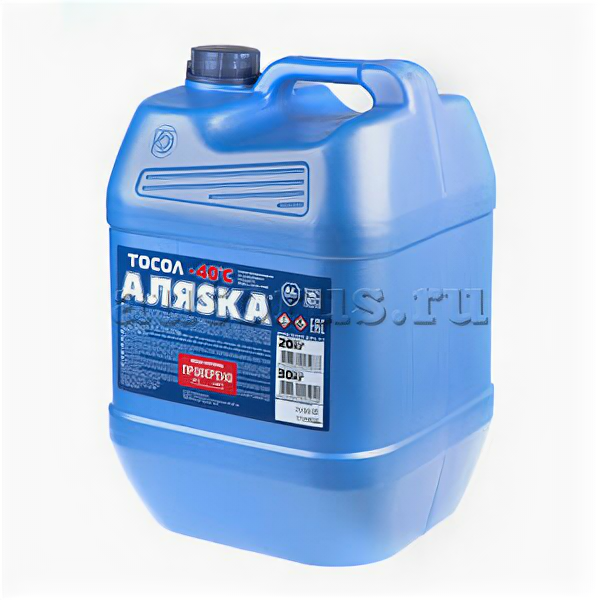 Тосол Аляска А-40 готовый -40C синий 20кг 5000