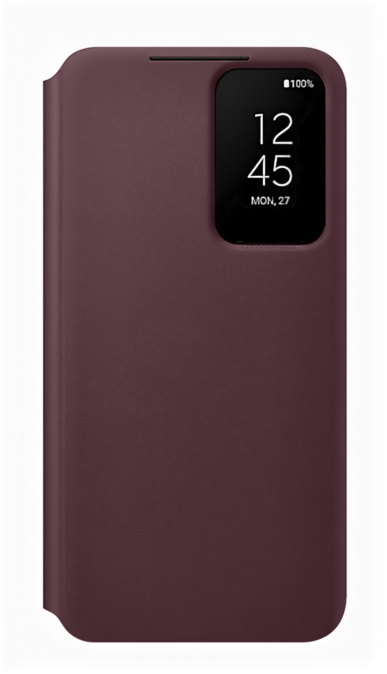 Чехол-книжка Samsung S22 EF-ZS901CEEGRU Smart Clear View Cover бургунди