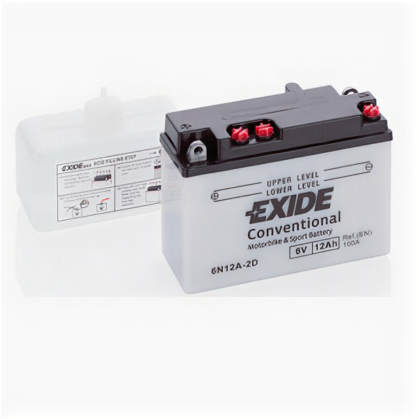 Аккумулятор мото Exide 6N12A-2D (6В 12 Ач)