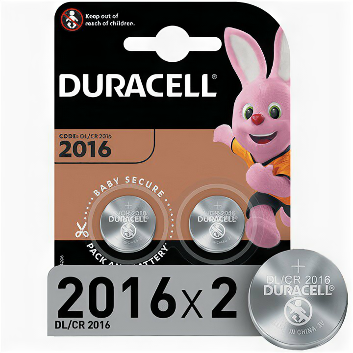 Батарейка DURACELL 2016 2ШТ