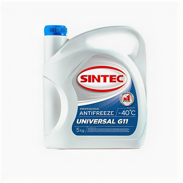 Антифриз Sintec Universal G11 готовый -40C синий 5кг 800522