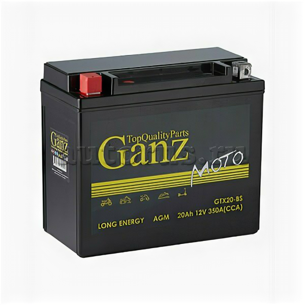 Аккумулятор мото Ganz GTX20-BS (YTX20-BS) AGM