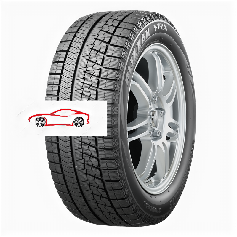 Зимние нешипованные шины Bridgestone Blizzak VRX (245/50 R18 100S) - 2016 года выпуска
