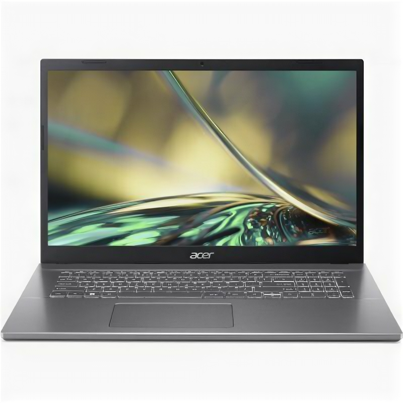 Ноутбук Acer Aspire 5 A517-53G-58M9 Intel Core i5 1235U, 1.3 GHz - 4.4 GHz, 8192 Mb, 17.3" Full HD 1920x1080, 512 Gb SSD, DVD нет, nVidia GeForce MX550 2048 Mb, No OS, серый, 2.2 кг, NX.K66ER.008