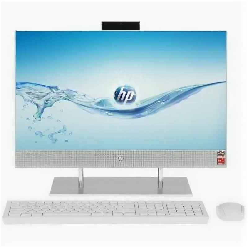 Моноблок HP All-in-One 24-dp0108ny ENG AMD Ryzen 5 4500U, 2.3 GHz - 4.0 GHz, 8192 Mb, 512 Gb SSD, 23.8" Full HD 1920x1080, DVD нет, AMD Radeon Graphics, DOS, серебристый, 7.71 кг, английская клавиатура, 236Q7EA ENG