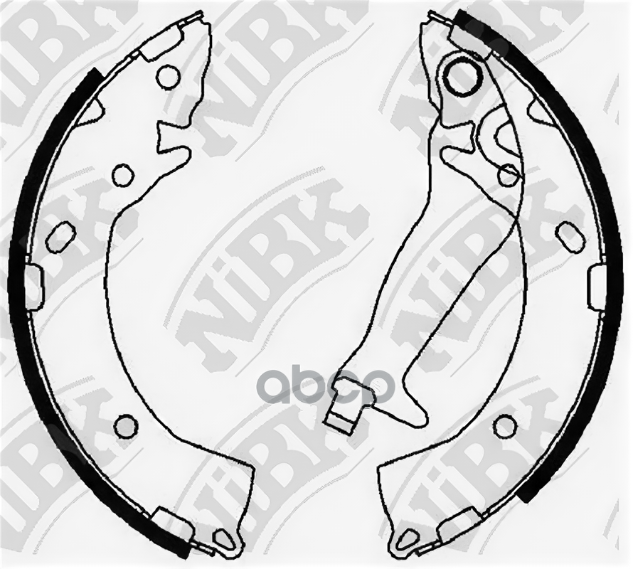NIBK FN0609 Колодки торм. бараб.