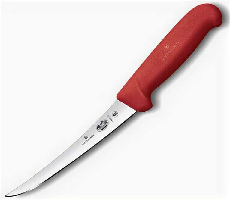 Нож кухонный Victorinox Fibrox для мяса красный (5.6601.12)