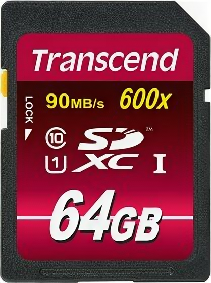 Флешка Transcend 64GB SDXC TS64GSDXC10U1