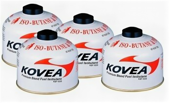 Баллон газовый резьбовой Kovea 230 гр комплект 4шт.