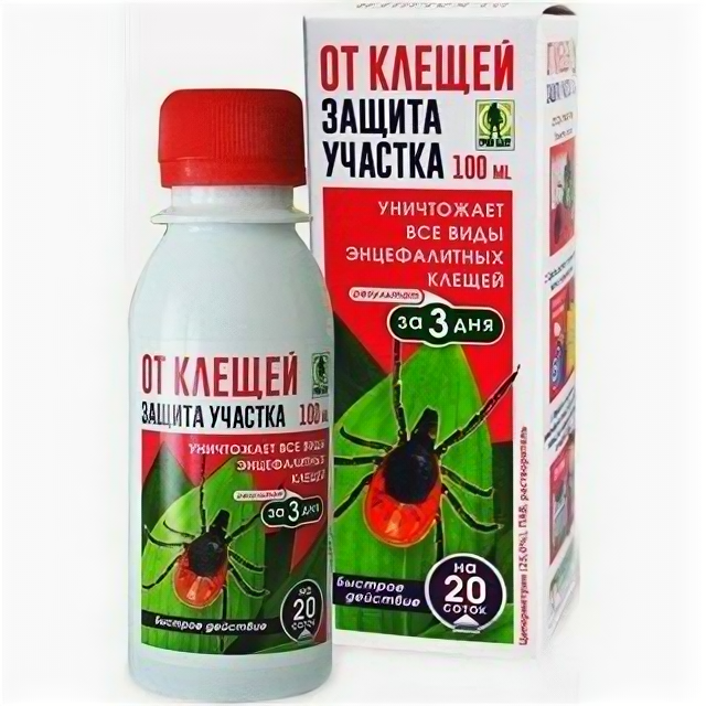 Грин Бэлт От клещей (обработка участка) 100мл на 20соток флакон 02-766