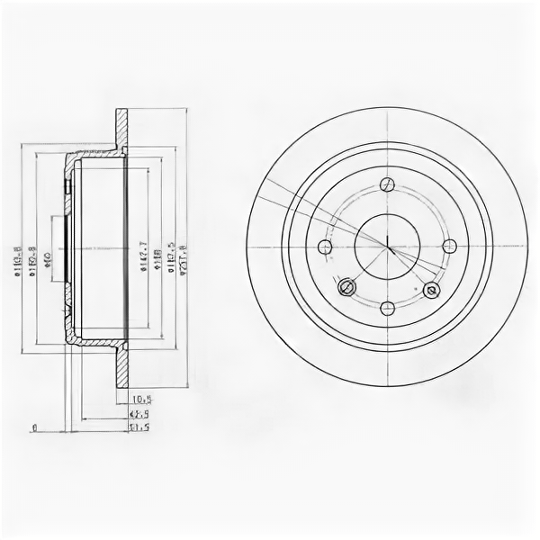 Диск тормозной Re Chevr Lacetti DELPHI BG4091