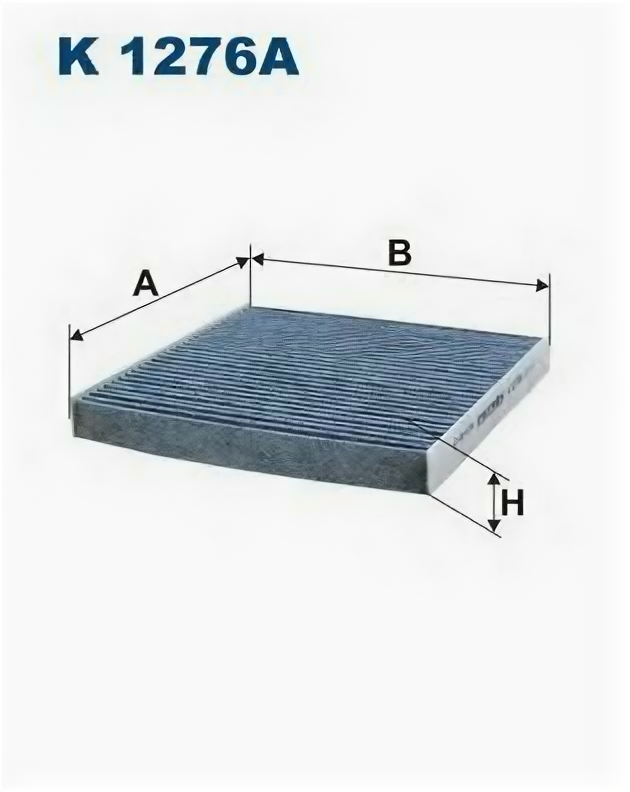 Фильтр салона угольный SMART Fortwo 07-, K1276A FILTRON K 1276A