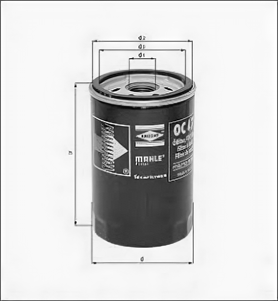 Масляный фильтр гидрофильтр автоматическая коробка передач Mahle OC59 Deutz-Fahr: 12272453 605417880002 605411880002