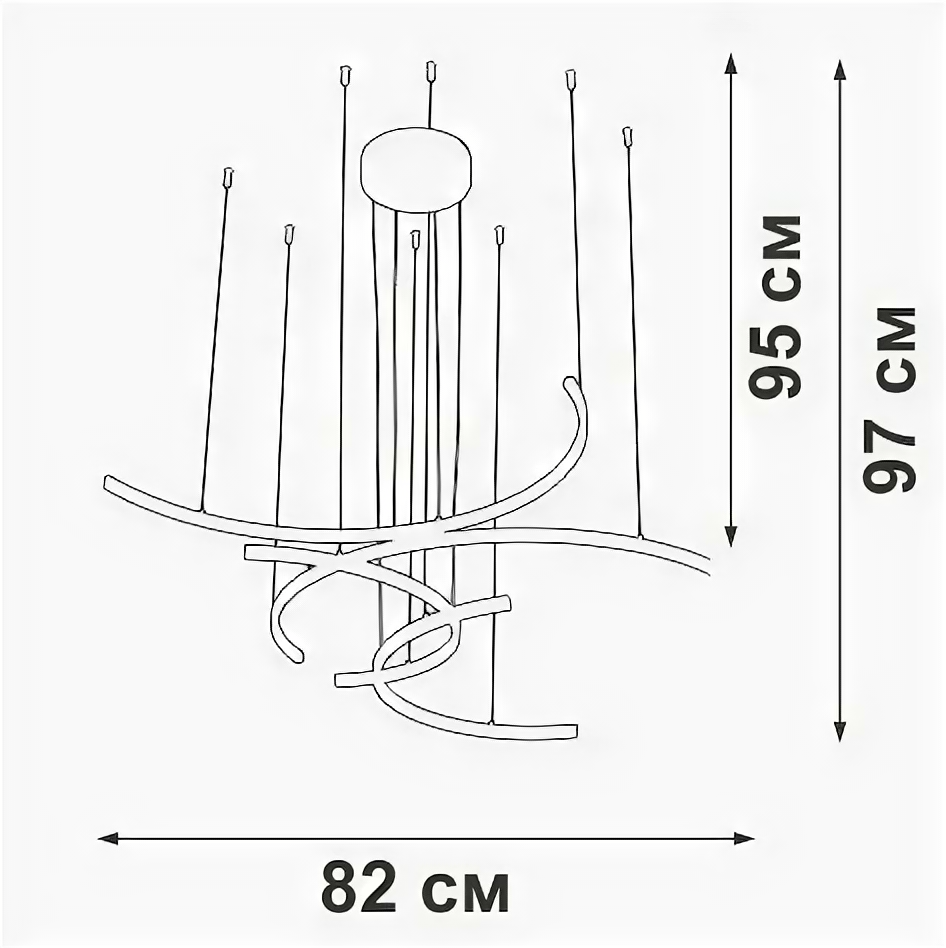 Подвесная люстра Vitaluce V3777 - фото №3