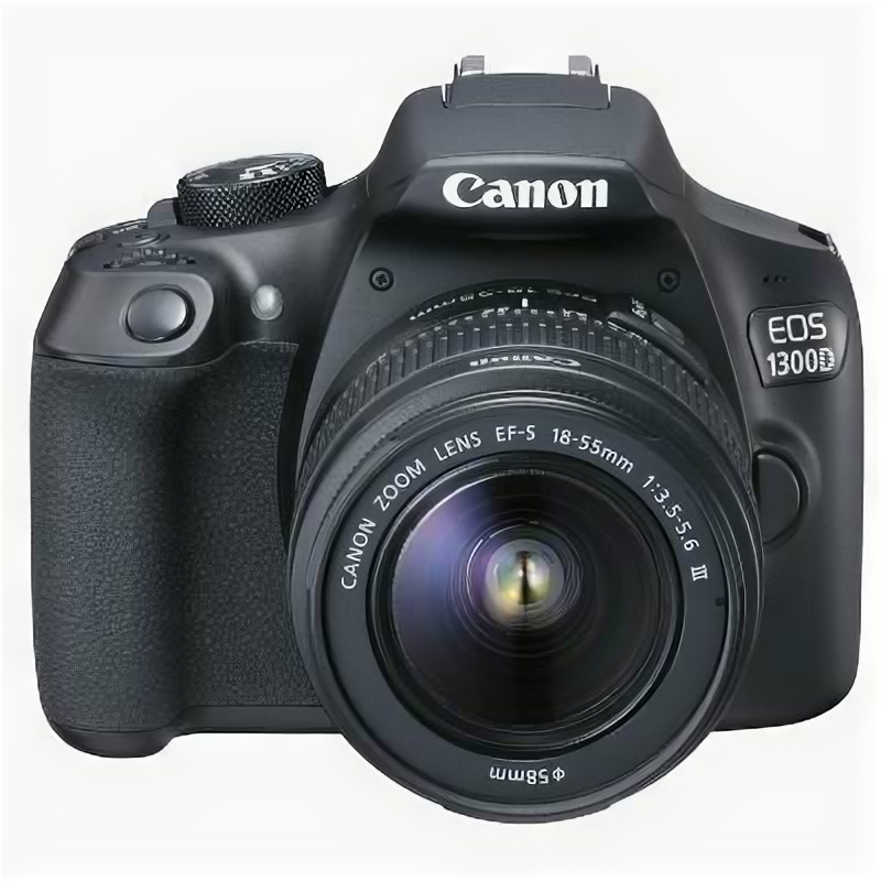 Canon EOS 1300D Kit 18-55mm DC + 50mm STM черный