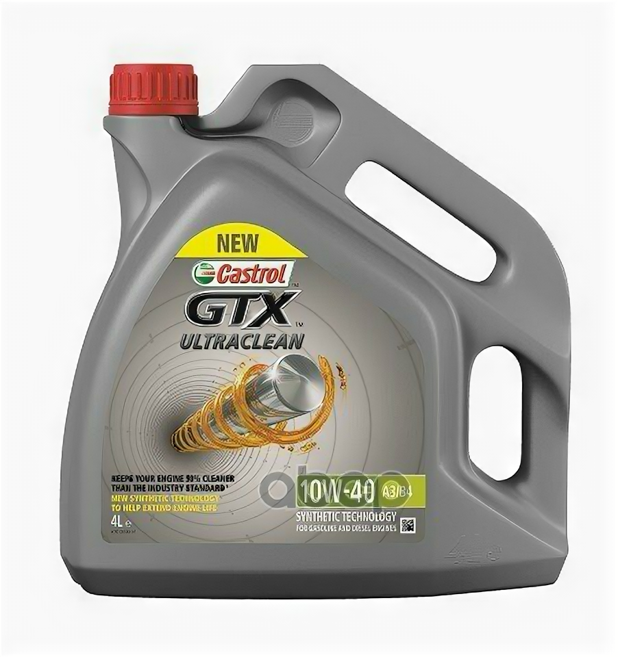 Castrol Масло Gtx Ultraclean 10W-40 A3/B4 4Л Sn Fiat 9.55535-D2/9.55535-G2 Mb 229.1 Renault Rn 0700/0710 Vw