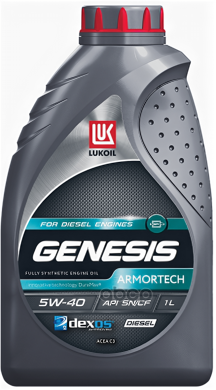 LUKOIL Масло Лукойл 5w40 Genesis Armortech Diesel Api Sn Acea C3 1л Син