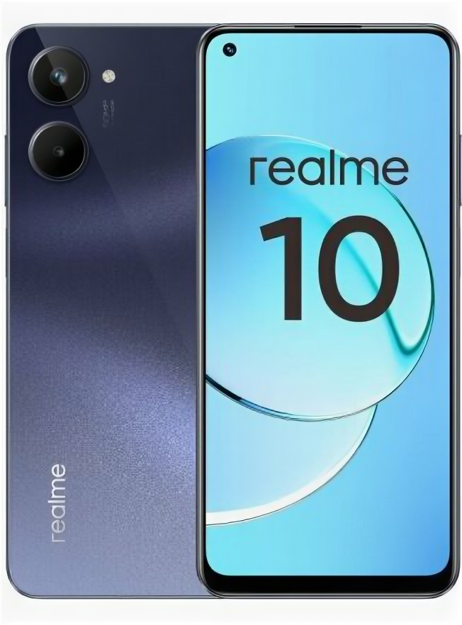 Мобильный телефон Realme 10 4/128 ГБ RU, черный