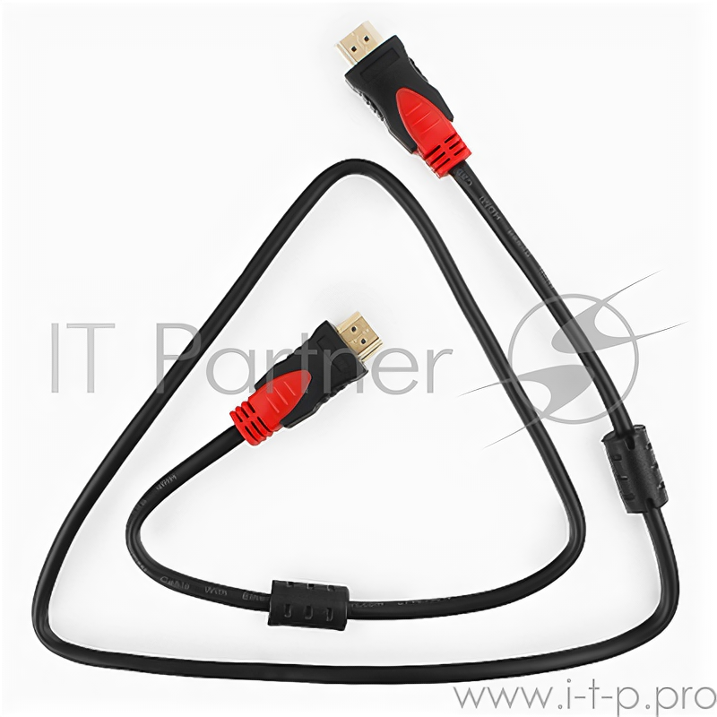 Кабель Hdmi Cablexpert, серия Silver, длина 1 м, v1.4, M/m, позол.разъемы, феррит. кольца, коробка 1