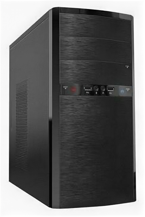 Powerman Корпус Minitower Powerman ES-722BK, mATX, черный (400Вт)