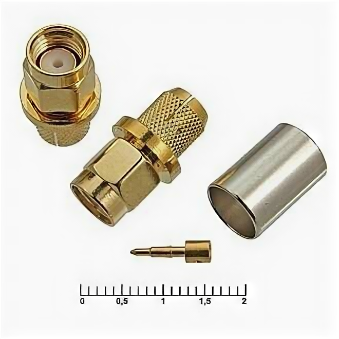 Высокочастотные разъёмы SMA-CG58P Gold