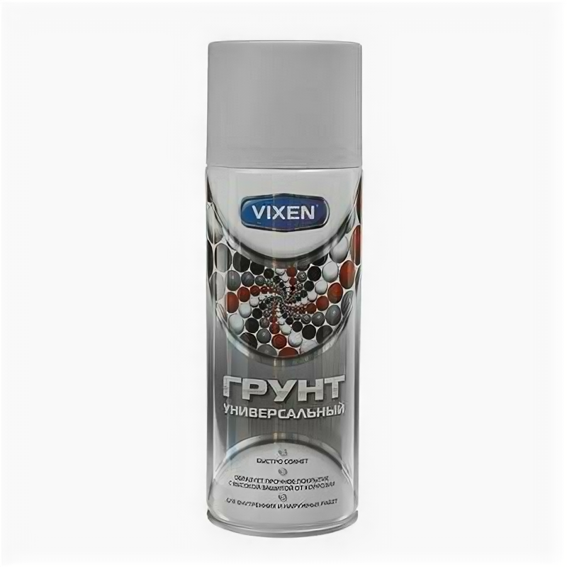 Грунт универсальный, акриловый VIXEN серый, аэрозоль, 520 мл 2590762 .