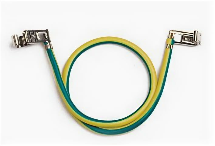 фото Провод заземления 300 мм с клеммами (для основания и крышки короба) | код E0001BC | DKC (2шт.в упак.)