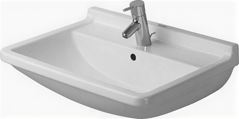 Starck 3 65х48,5х20см, подвесная раковина, санфарфор, арт. 0300650000, Duravit