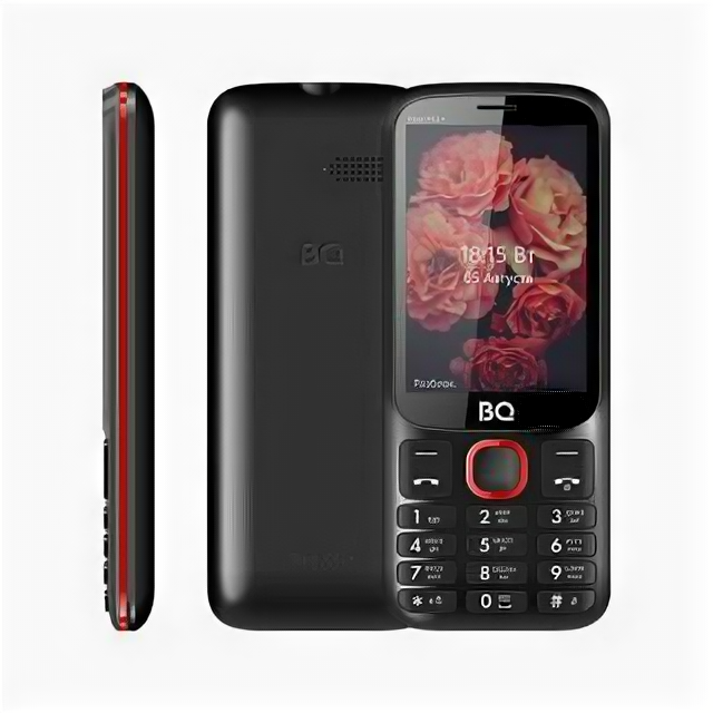 Телефон BQ 3590 STEP XXL+ black/red