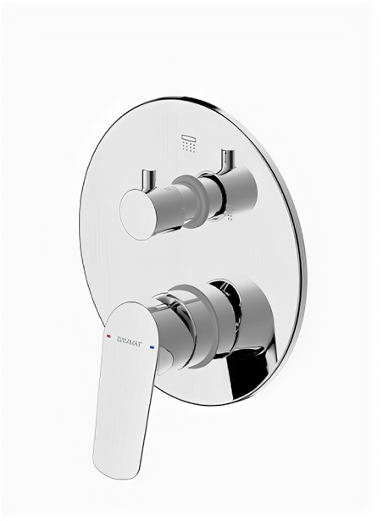 Смеситель для ванны и душа Bravat Rhein PB8429564CP-2-ENG