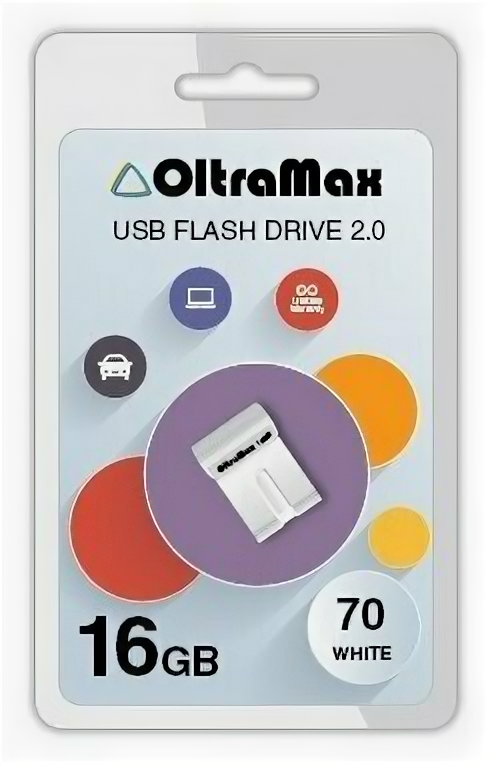 Флешка OltraMax 70 16GB White