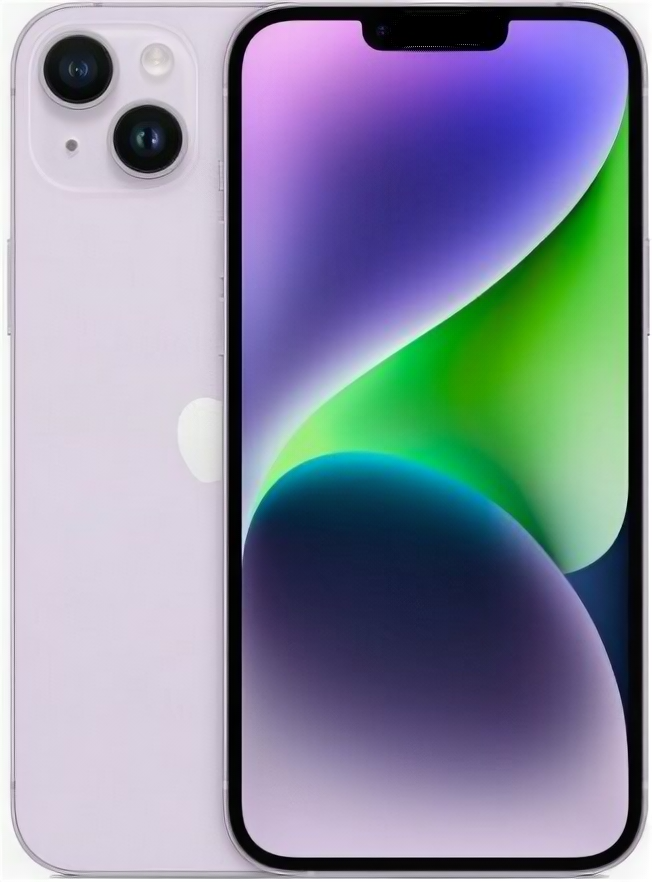 Смартфон Apple iPhone 14 128 ГБ (nano-SIM + eSIM), фиолетовый