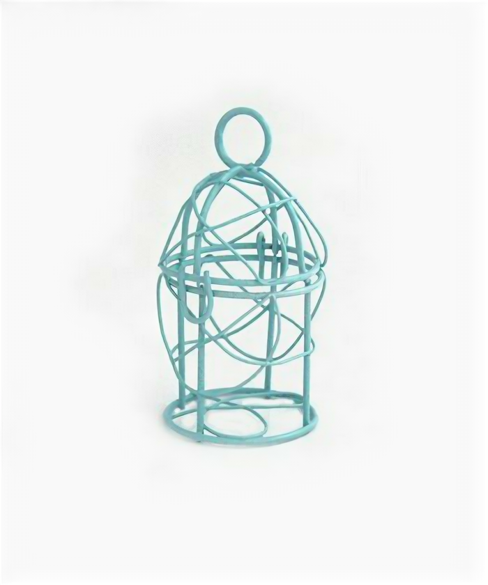 фото Клетка Y-5535/2 арт.КЛ.23946 5,5х3,5 см металл цв.бирюза