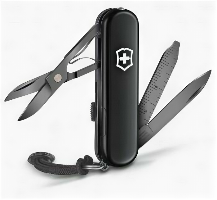 Нож Victorinox перочинный Signature Lite Onyx Black (0.6226.31P) 58мм 8функц. черный подар. коробка