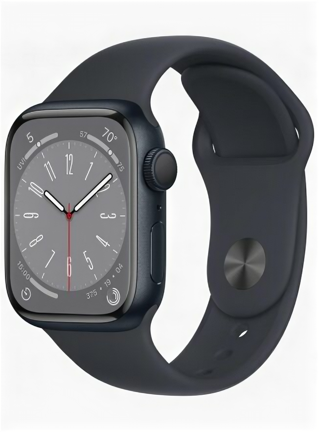 Умные часы Apple Watch Series 8 GPS 41 мм Aluminium Case with Sport Band (MNU83) M/L, midnight